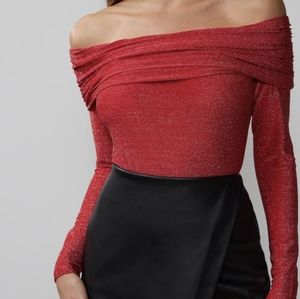 Off Shoulder Sparkle Top